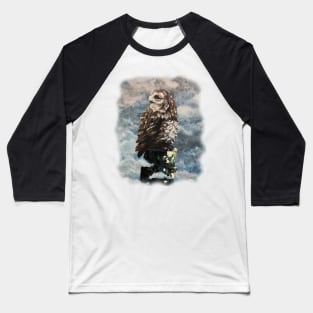 Owl - bird of prey, stunning art of Luna Smith Baseball T-Shirt